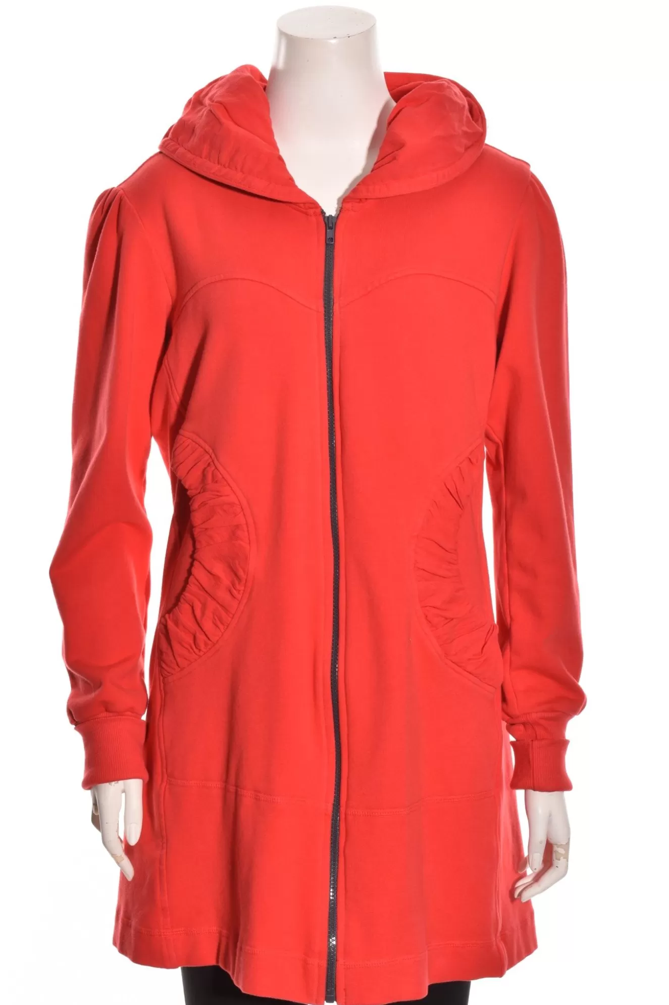 * Hoodie>Color Me Cotton. Zip Front Hoodie. Fire-Engine