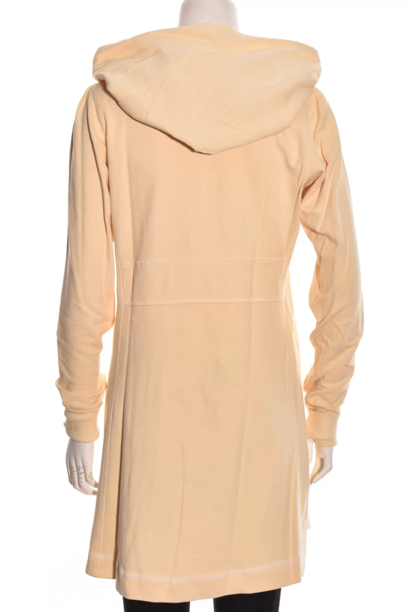 * Hoodie>Color Me Cotton. Zip Front Long Hoodie. Daffodil
