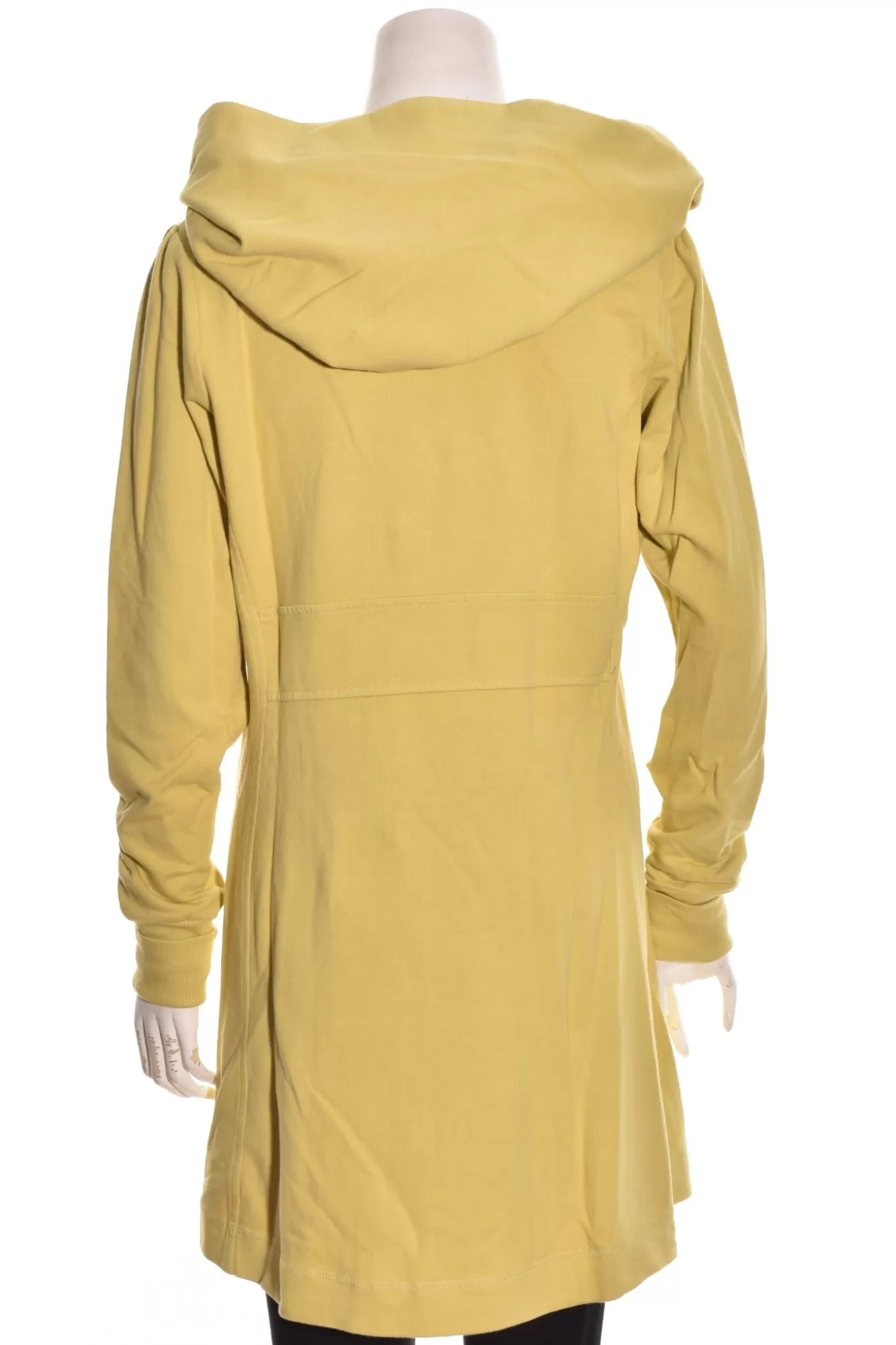 * Hoodie>Color Me Cotton. Zip Front Long Hoodie. Tarragon