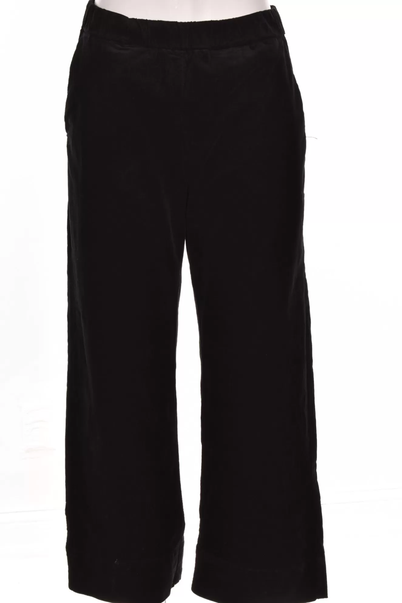 * Pants>Cut Loose. Mini Cord Deep Hem Pant. Black