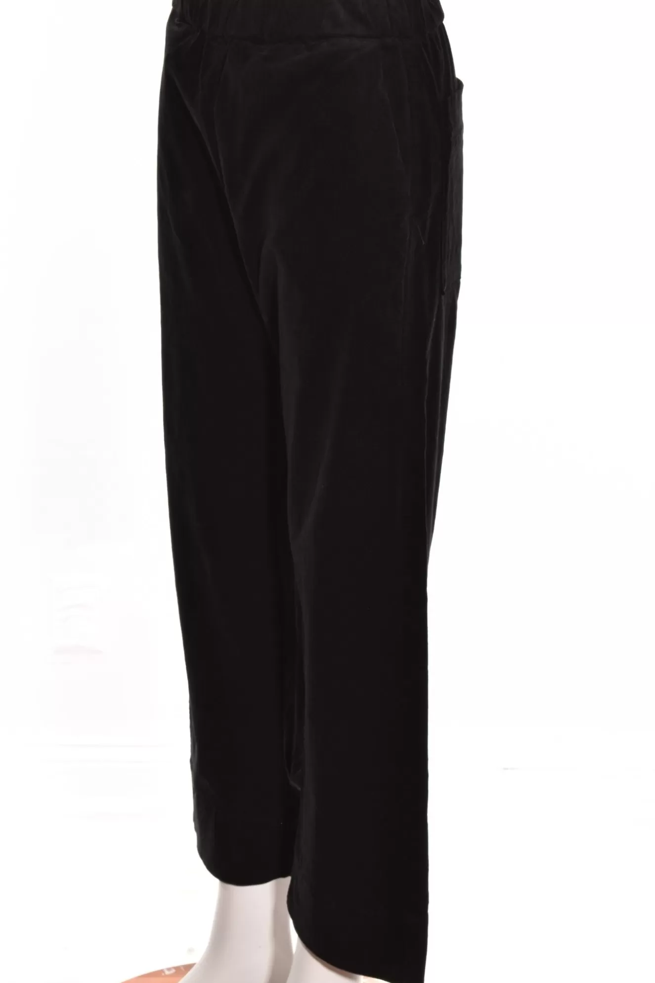 * Pants>Cut Loose. Mini Cord Deep Hem Pant. Black